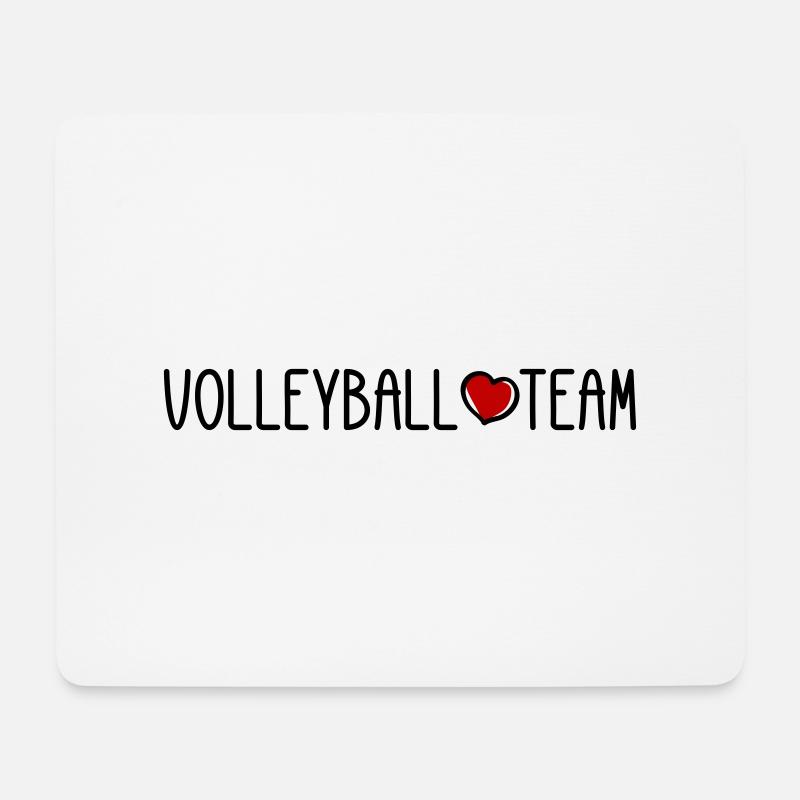 Volleyball Team - Mousepad (Querformat) - Weiß