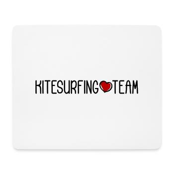 Kitesurfing Team - Mousepad (Querformat) - Weiß - Vorne