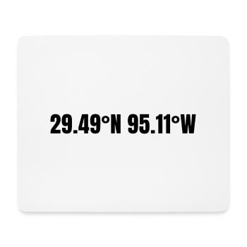 League City Texas USA Koordinaten - Mousepad (Querformat) - Weiß - Vorne
