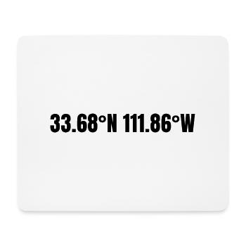 Scottsdale Arizona USA Koordinaten - Mousepad (Querformat) - Weiß - Vorne