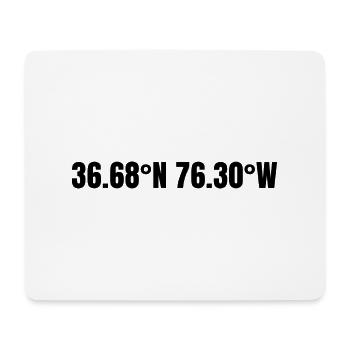 Chesapeake, Virginia, USA Coordinates - Mouse Pad (horizontal) - white - Front
