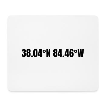 Lexington Kentucky USA Koordinaten - Mousepad (Querformat) - Weiß - Vorne