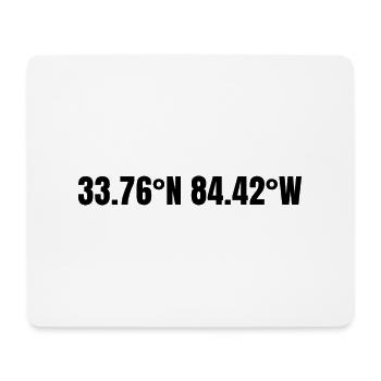 Atlanta Georgia USA Koordinaten - Mousepad (Querformat) - Weiß - Vorne