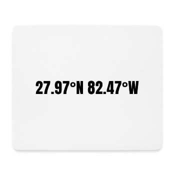 Tampa Florida USA Koordinaten - Mousepad (Querformat) - Weiß - Vorne