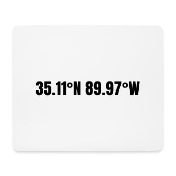 Memphis Tennessee USA Koordinaten - Mousepad (Querformat) - Weiß - Vorne