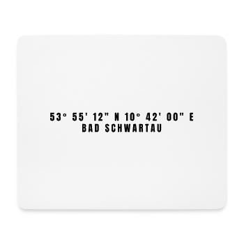 Bad Schwartau, Schleswig-Holstein Coordinates - Mouse Pad (horizontal) - white - Front
