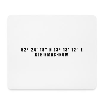 Coordonnées Kleinmachnow Brandenburg - Tapis de souris (format paysage) - blanc - Devant