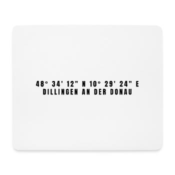 Dillingen an der Donau Bayern Koordinaten - Mousepad (Querformat) - Weiß - Vorne