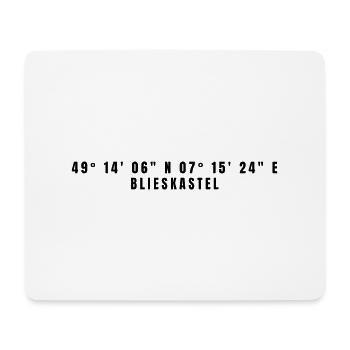 Blieskastel Saarland Koordinaten - Mousepad (Querformat) - Weiß - Vorne