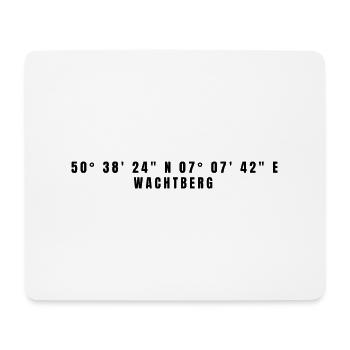 Wachtberg, Rhénanie-du-Nord-Westphalie Coordonnées - Tapis de souris (format paysage) - blanc - Devant
