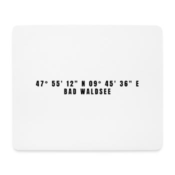 Bad Waldsee Baden-Württemberg Koordinaten - Mousepad (Querformat) - Weiß - Vorne