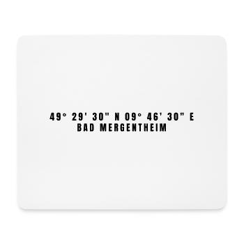 Bad Mergentheim Baden-Württemberg Koordinaten - Mousepad (Querformat) - Weiß - Vorne