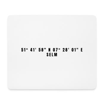 Coordonnées Selm Rhénanie-du-Nord-Westphalie - Tapis de souris (format paysage) - blanc - Devant