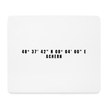 Achern Baden-Württemberg Koordinaten - Mousepad (Querformat) - Weiß - Vorne