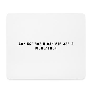 Coordonnées de Mühlacker Baden-Württemberg - Tapis de souris (format paysage) - blanc - Devant