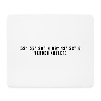 Verden (Aller) Niedersachsen Koordinaten - Mousepad (Querformat) - Weiß - Vorne