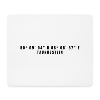 Taunusstein Hessen Koordinaten - Mousepad (Querformat) - Weiß - Vorne
