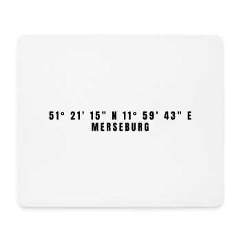 Coordonnées Merseburg Saxe-Anhalt - Tapis de souris (format paysage) - blanc - Devant