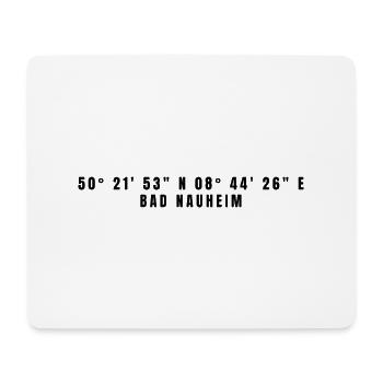 Bad Nauheim Hessen Koordinaten - Mousepad (Querformat) - Weiß - Vorne