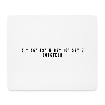 Coesfeld Nordrhein-Westfalen Koordinaten - Mousepad (Querformat) - Weiß - Vorne