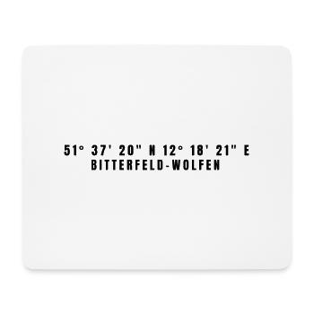 Coordonnées Bitterfeld-Wolfen Saxe-Anhalt - Tapis de souris (format paysage) - blanc - Devant