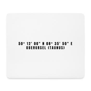 Oberursel (Taunus) Hessen Koordinaten - Mousepad (Querformat) - Weiß - Vorne