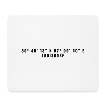 Troisdorf Nordrhein-Westfalen Koordinaten - Mousepad (Querformat) - Weiß - Vorne