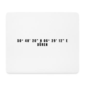 Düren Nordrhein-Westfalen Koordinaten - Mousepad (Querformat) - Weiß - Vorne