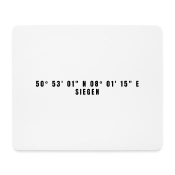 Siegen Nordrhein-Westfalen Koordinaten - Mousepad (Querformat) - Weiß - Vorne