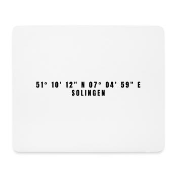 Solingen Nordrhein-Westfalen Koordinaten - Mousepad (Querformat) - Weiß - Vorne