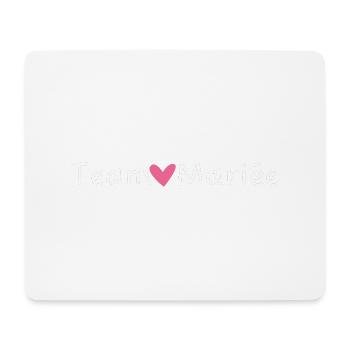Team the Bride Pink Heart - Mouse Pad (horizontal) - white - Front