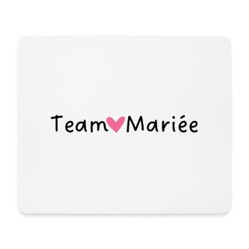 Team the Bride Pink Heart - Mouse Pad (horizontal) - white - Front