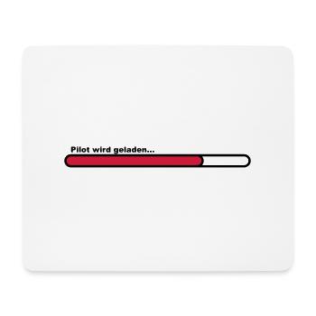 pilot - Mousepad (Querformat) - Weiß - Vorne