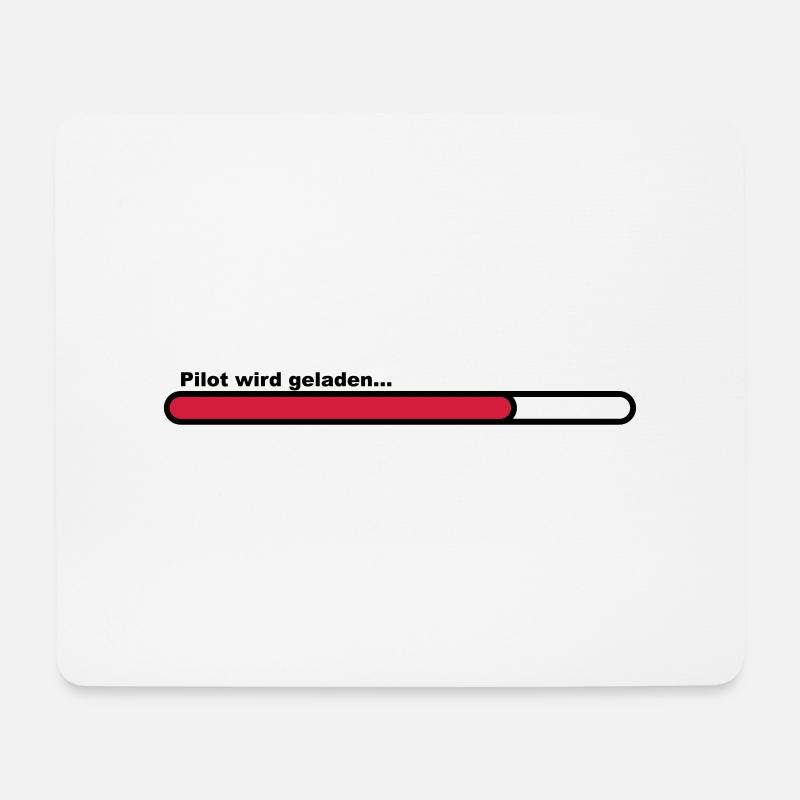 pilot - Mousepad (Querformat) - Weiß