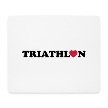 triathlon - Mousepad (Querformat) - Weiß - Vorne