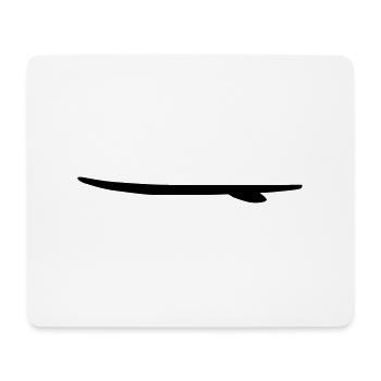 surfboard_vec_1 de - Mousepad (Querformat) - Weiß - Vorne