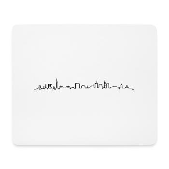 Skyline Ruhrgebiet Linie - Mousepad (Querformat) - Weiß - Vorne