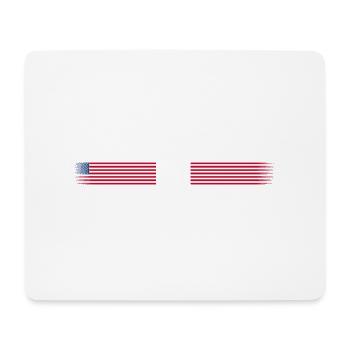 USA Flagge - Mousepad (Querformat) - Weiß - Vorne