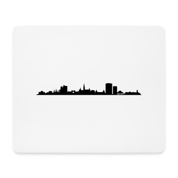 Skyline - Bonn - Mousepad (Querformat) - Weiß - Vorne