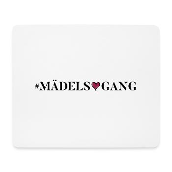 maedels gang herzchen - Mousepad (Querformat) - Weiß - Vorne