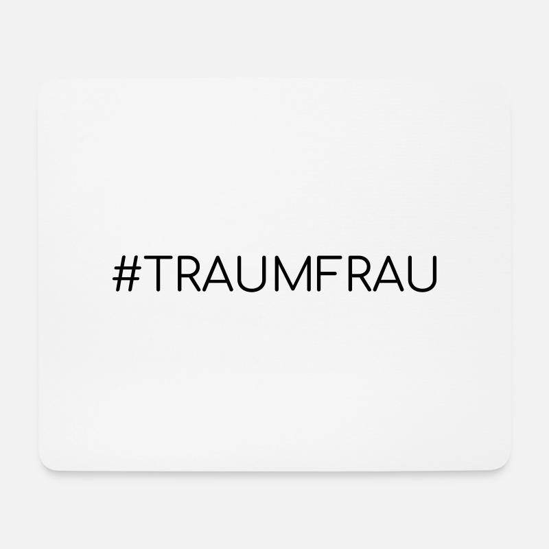 Traumfrau - Mousepad (Querformat) - Weiß