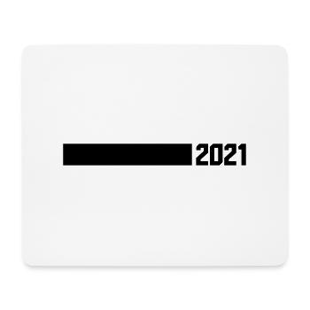 2021 linie - Mousepad (Querformat) - Weiß - Vorne