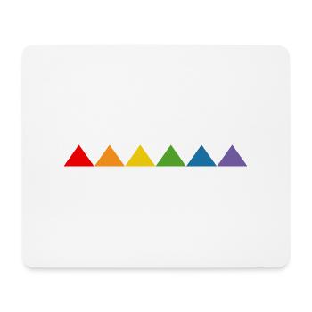Regenbogen triangle - Mousepad (Querformat) - Weiß - Vorne