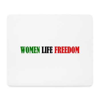 Women life freedom - Mousepad (Querformat) - Weiß - Vorne