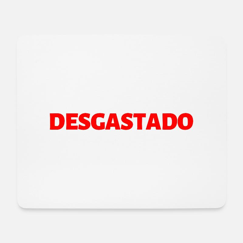 erschöpft Portugiesisch Sprache - Mousepad (Querformat) - Weiß