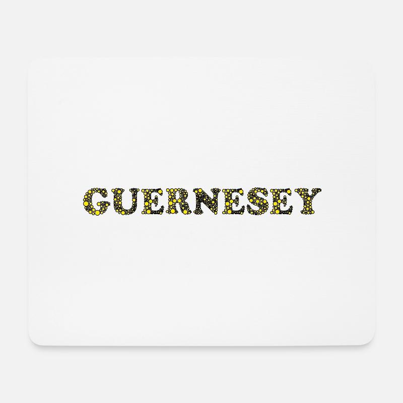 GUERNESEY - Tapis de souris (format paysage) - blanc