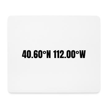 West Jordan Utah USA Koordinaten - Mousepad (Querformat) - Weiß - Vorne
