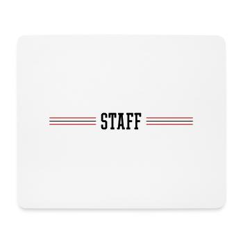 Membre du personnel - Tapis de souris (format paysage) - blanc - Devant