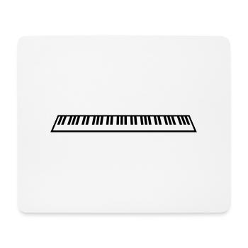 Piano Piano Playing Classical Music Instrument - Mouse Pad (horizontal) - white - Front