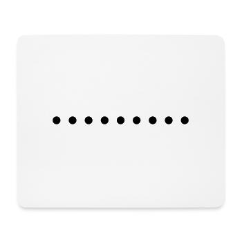 punkte - Mousepad (Querformat) - Weiß - Vorne